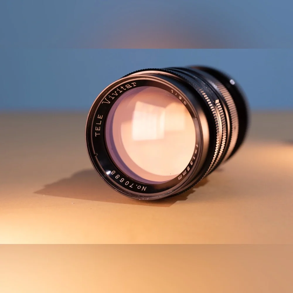 Vintage Tele Vivitar 135mm f/3.5 Manual Focus Lens